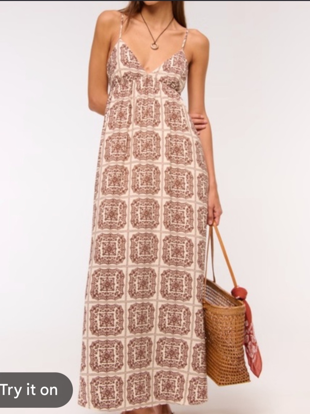 Abercrombie & Fitch Clasp Back Maxi Dress Size M